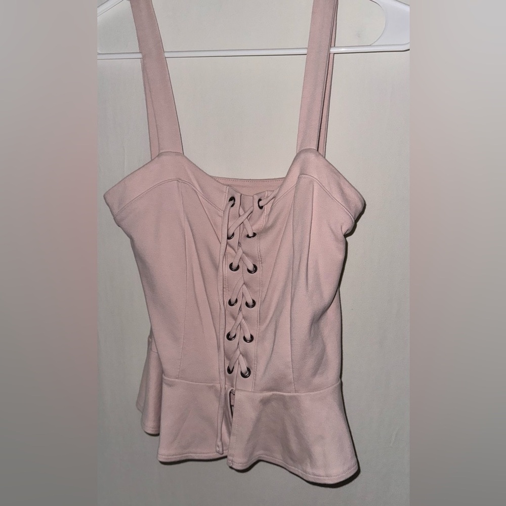 Aeropostal peplum corset top